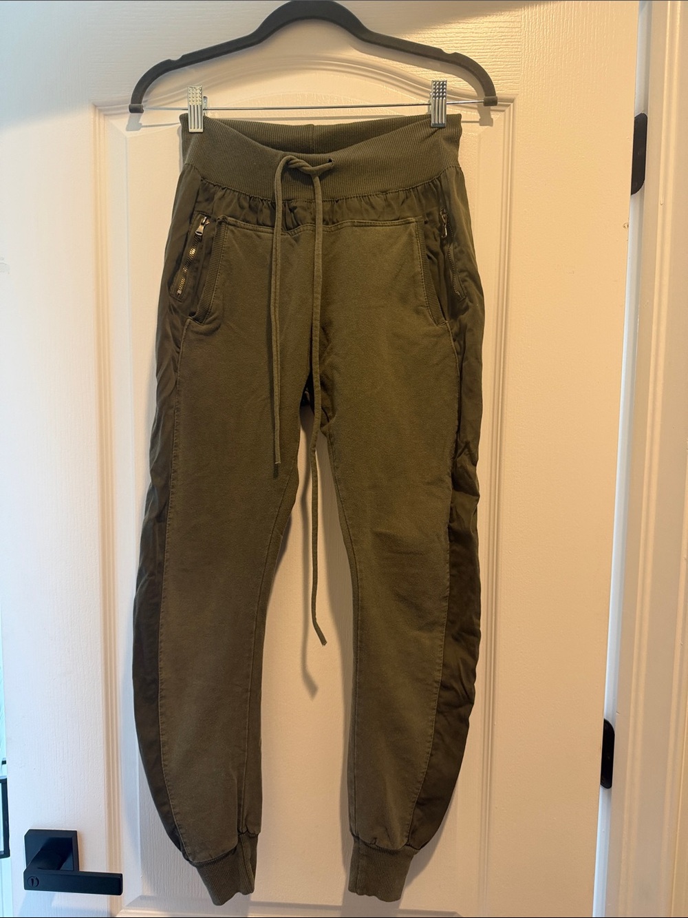 Woman’s Suzy D London- Olive Green Drawstring Jogger Pants
